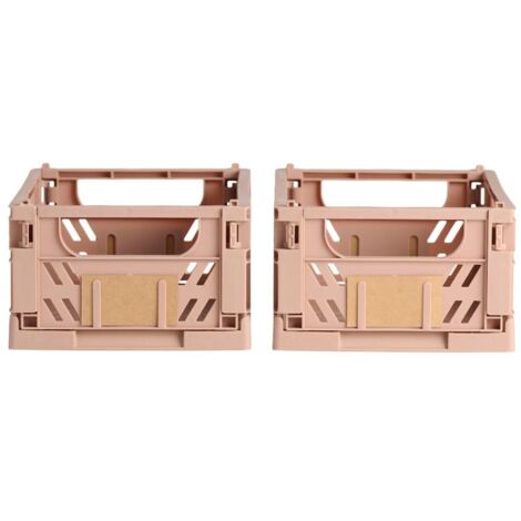 Caja almacenaje plegable 25x16.5x10cm set 2 piezas