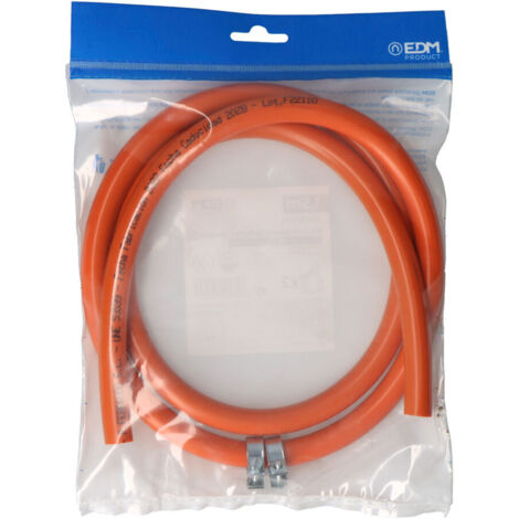 KIT MANGUERA BUTAFLEX BICAPA 9x15mm 1,50m (INCLUYE 2 ABRAZADERAS) EDM (1/2)