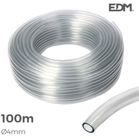MANGUERA CRISTAL TRANSPARENTE Ø INTERIOR 4mm Ø EXTERIOR 6mm ROLLO 100m (1/7)