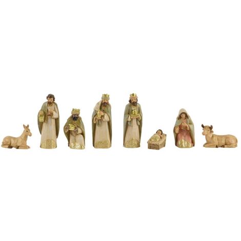 Belen de 8 figuras de poliresina (1/2)