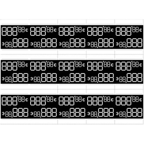Etiquetas de precios personalizables, 54 x 33 mm