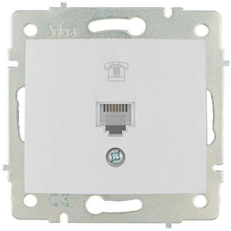 TOMA DE TELEFONO RJ11 DE EMPOTRAR S.EUROPA SOLERA ERP84 (1/2)