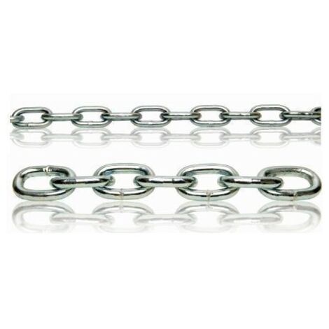 Cadena eslabones zincada ø 4 mm din 5685 caja de 34 m