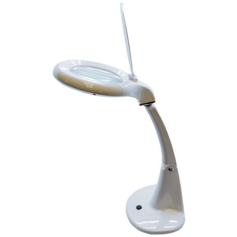 FLEXO LED LUPA AUMENTO 3X/12X 4W 6500K 100º 230V BLANCO