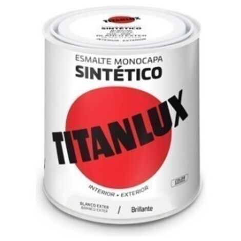 Esmalte sintético monocapa blanco exteriore brillante 566e 250ml titanlux 5809021