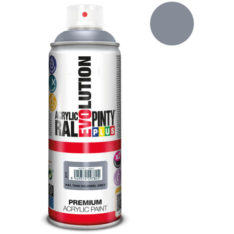 Pintura en spray pintyplus evolution 520cc ral 7000 squirrel grey (1/2)