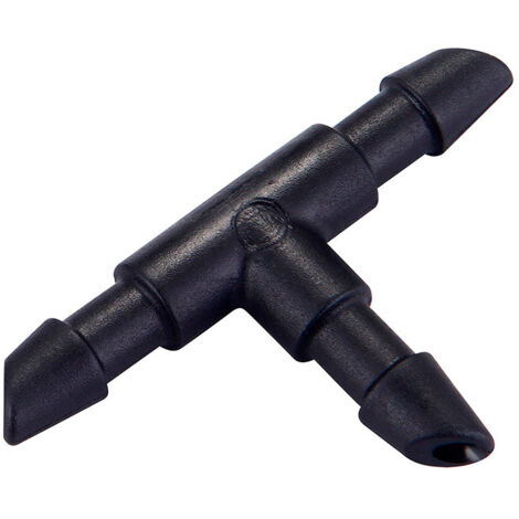 Conector Micro Riego Polipropileno 4mm Negro Pack25 Blue Bird
