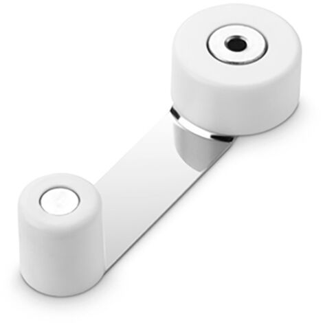Tope retenedor giratorio metalico blanco (blister) inofix (1/10)