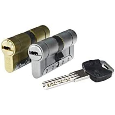 CILINDRO IRIDIUM M IRM3030N NÍQUEL 60mm (30+30mm) LEVA LARGA 15mm CON 5 LLAVES DE SEGURIDAD. IFAM
