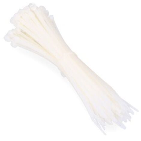 BRIDAS NATURAL 250x4,8mm (BOLSA 100 unid.) NYLON ALTA CALIDAD (1/3)