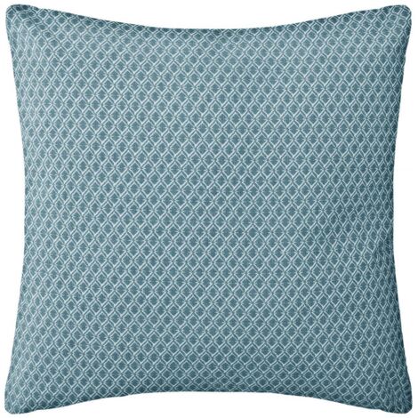 Cojín - diseño otto - algodón - azul pato - 38x38 cm - Atmosphera créateur d'intérieur