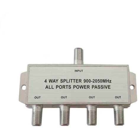 SEPARADOR/SAT 4 VIAS 900-2050 Mhz SOLO PARABOLICA (RETRACTILADO) EDM (1/2)