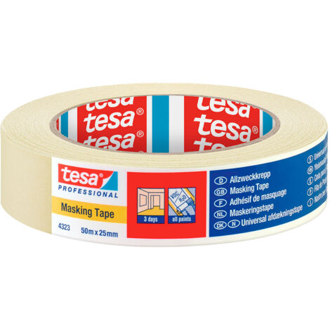 Tesa Paper Masking Tape 50mx25mm Standard beige 04323