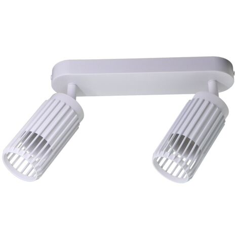 Foco 2 elementos sahara arenado, gu10, 10 w (bombillas no incluidas), blanco, 30 x 6 x 21 cm (1/3)