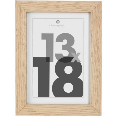 Marco de fotos Eva - madera y cristal - 13x18 cm - Atmosphera créateur d'intérieur