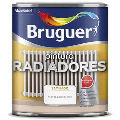 Esmalte radiadores blanco satinado 0,75l 5057076 bruguer