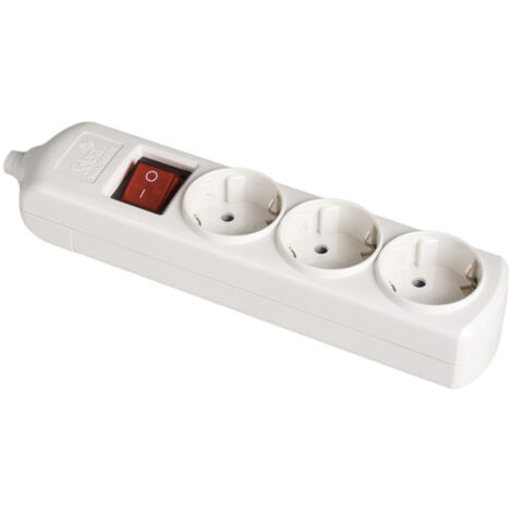 Base bipolar 3 tomas con t/tl 10/16a 250v blanco + interruptor luminoso solera 8003il (1/2)