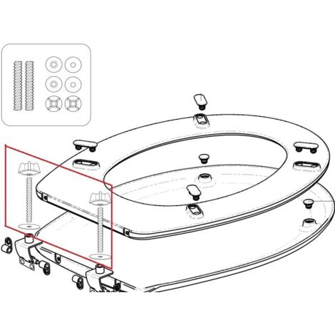 Kit fijación bisagras asiento roca góndola y victoria ai0007300r roca