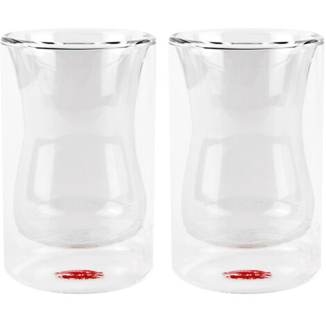 Vaso de doble pared palermo, resistentes a golpes y temperaturas 200 ml, 2 uds (1/3)