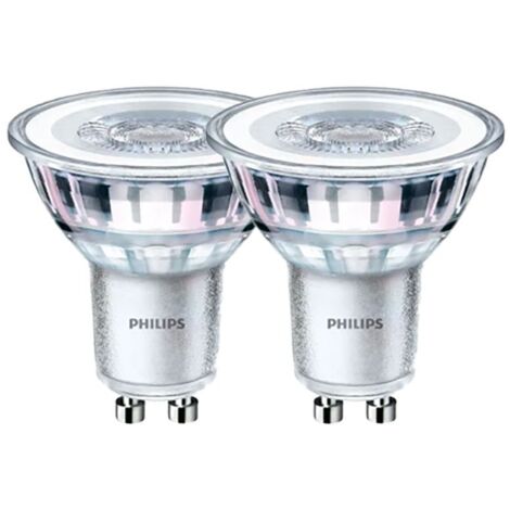 Bombilla gu10 led 4,6 w 390 lm 4000 k luz dia, 2 uds