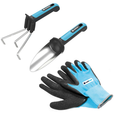 Kit Mini de Herramientas de Mano y Guantes Jardín Energo Cellfast (1/4)
