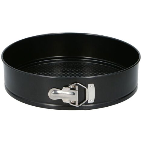 Molde para Tartas Alpina Antideslizante Redondo Negro Acero Ø 28 x 6,7 cm (1/3)