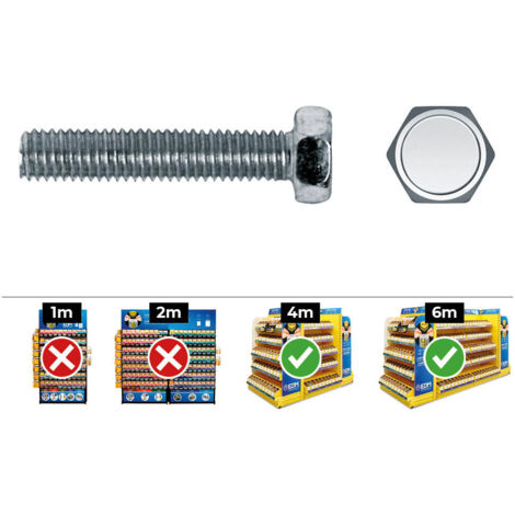 Caja 250 unid. tornillo metrica hexagonal din/ref 933 ø5x45mm zincado celo