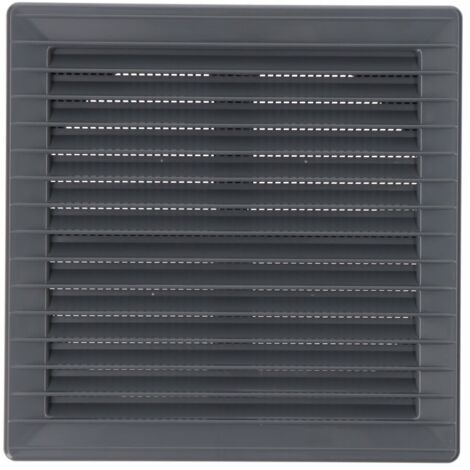 EDM Rejilla de ventilación 87725 Gris 17 x 17 x 1,15 cm Mosquitera