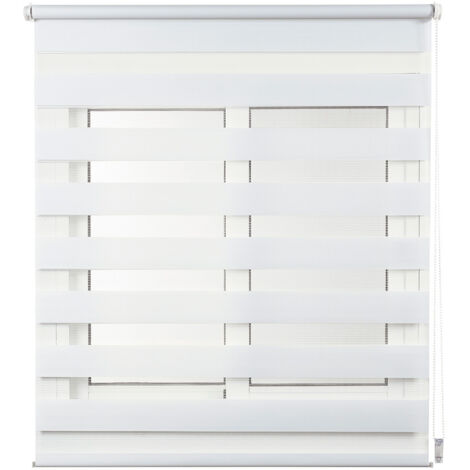 ESTOR ENROLLABLE CLIP&FIX NOCHE&DIA BLANCO 60x180cm (1/5)
