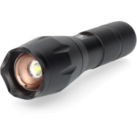Linterna de aluminio con zoom. 1 led 3xaaa (pilas incluidas)