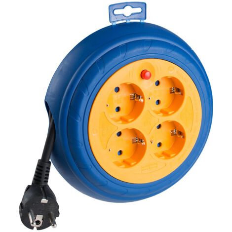 Enrollacables 03 m 3 g 1,50 mm² 4 tomas t/tl (1/2)