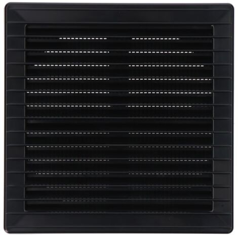 EDM Rejilla de ventilación 87726 Antracita 17 x 17 x 1,15 cm Mosquitera