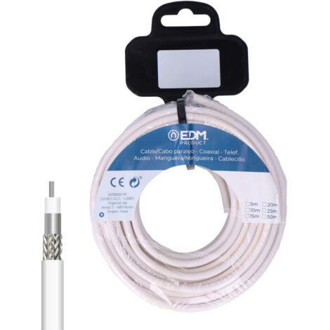Carrete cable coaxial apantallado aluminio 50 m (1/2)