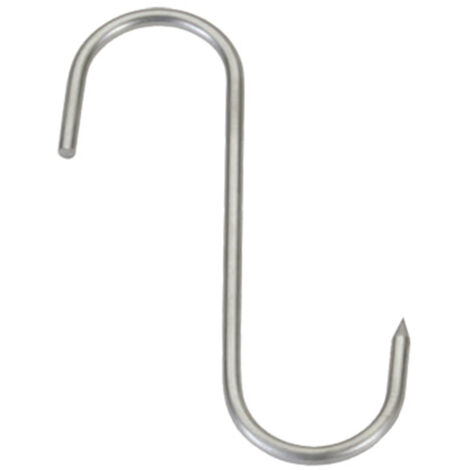 Gancho carnicero inox 18/8 longitud 200mm grosor 5mm (1/2)