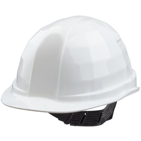 wolfcraft Casco de protección Blanco I 4967000 I Casco de protección Industrial contra riesgos mecánicos (1/4)