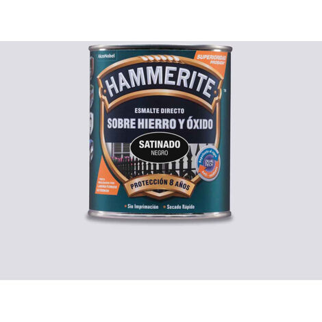 HAMMERITE ESMALTE METALICO SATINADO NEGRO 0.750L 5093689 (1/9)