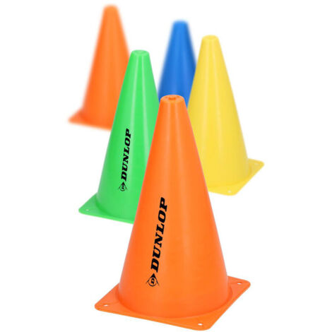 Pack 10 conos de entrenamiento de plastico ø14x23,5cm