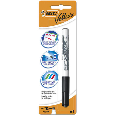 Bic Velleda 1741 Marcador para Pizarra 
Estos rotuladores para pizarra blanca Bic Velleda Pocket 1741 marcarán de forma elegante todas las superficies (1/3)