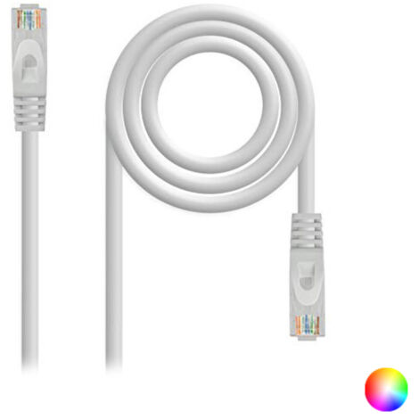 Cable de Red RJ45 UTP Nanocable 10.20.1802 Cat.6A/ 2m/ Gris