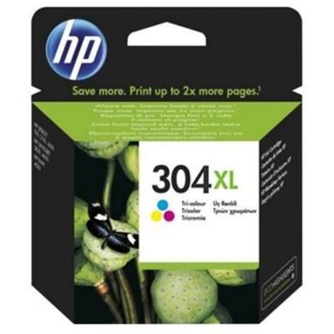 Cartucho de Tinta Original HP nº304 XL Alta Capacidad/ Tricolor (1/4)