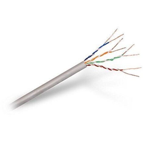 Bobina de Cable RJ45 UTP Nanocable 10.20.0302 Cat.5e/ 100m/ Gris