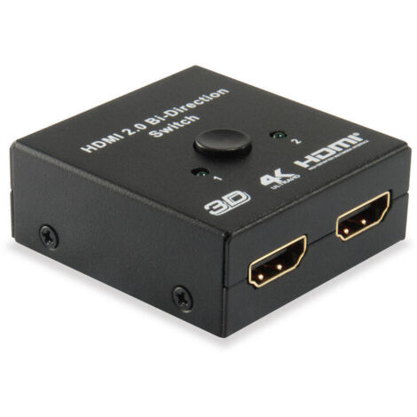 SWITCH SELECTOR HDMI BIDIRECIONAL EQUIP  2 ENTRADAS 1 SALIDA / 1 ENTRADA 2 SALIDAS (1/4)