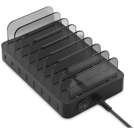 ESTACION DE CARGA USB CONCEPTRONIC 8 PUERTOS 75W PD (1/4)