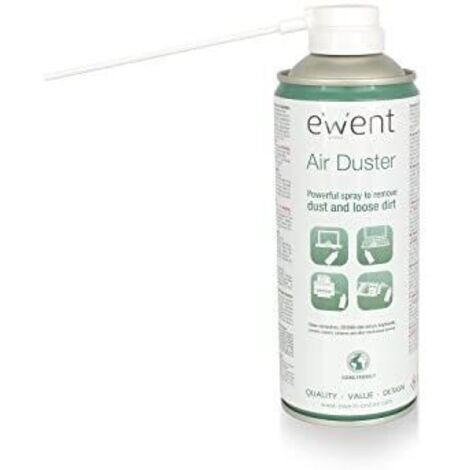 Ewent EW5601 kit de limpieza para computadora Lugares difíciles de alcanzar Limpiador de aire comprimido para limpieza de equipos 400 ml