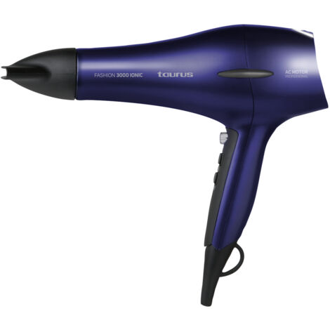 SECADOR TAURUS FASHION 3000 IONIC 2200W. MOTOR AC PROFESIONAL, 2 VELOCID. 3TEMP. CONCENTRADOR Y DIFUSOR (1/5)