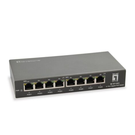 SWITCH LEVEL ONE GEP-0823 NO GESTION 8P POE 10/100/1000 POE 120W (1/2)