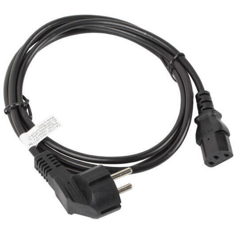 CABLE DE ALIMENTACION LANBERG SCHUKO CEE 7/7 A IEC320 C13 1.8M (1/4)