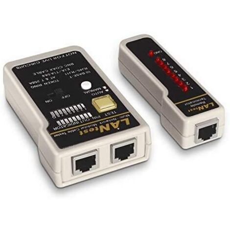Tester Aisens A142-0314 para RJ11-RJ12-RJ45/ Coaxial (1/3)
