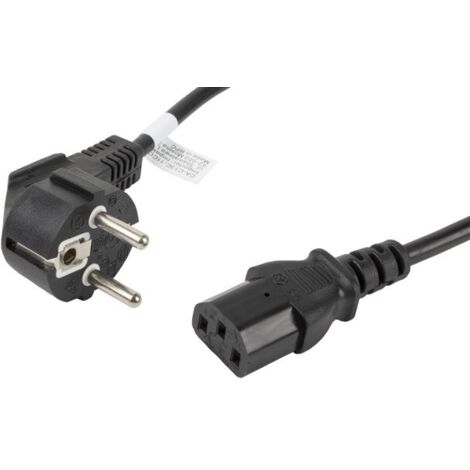 CABLE DE ALIMENTACION LANBERG SCHUKO CEE 7/7 A IEC320 C13 1.8M (1/4)