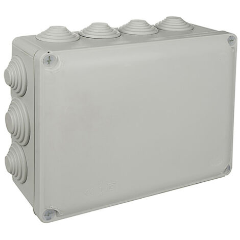 Caja rectangular estanca 220x170x80mm con tornillos solera (retractilado) y686